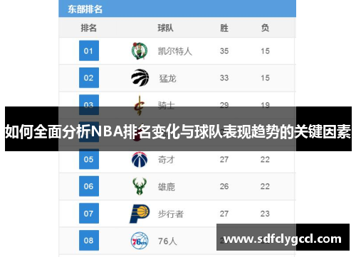 如何全面分析NBA排名变化与球队表现趋势的关键因素